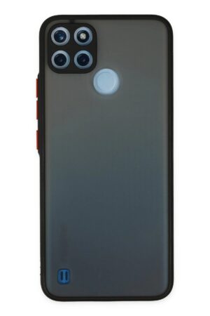 Realme C21Y Kılıf Montreal Silikon Kapak - Siyah-(5796)