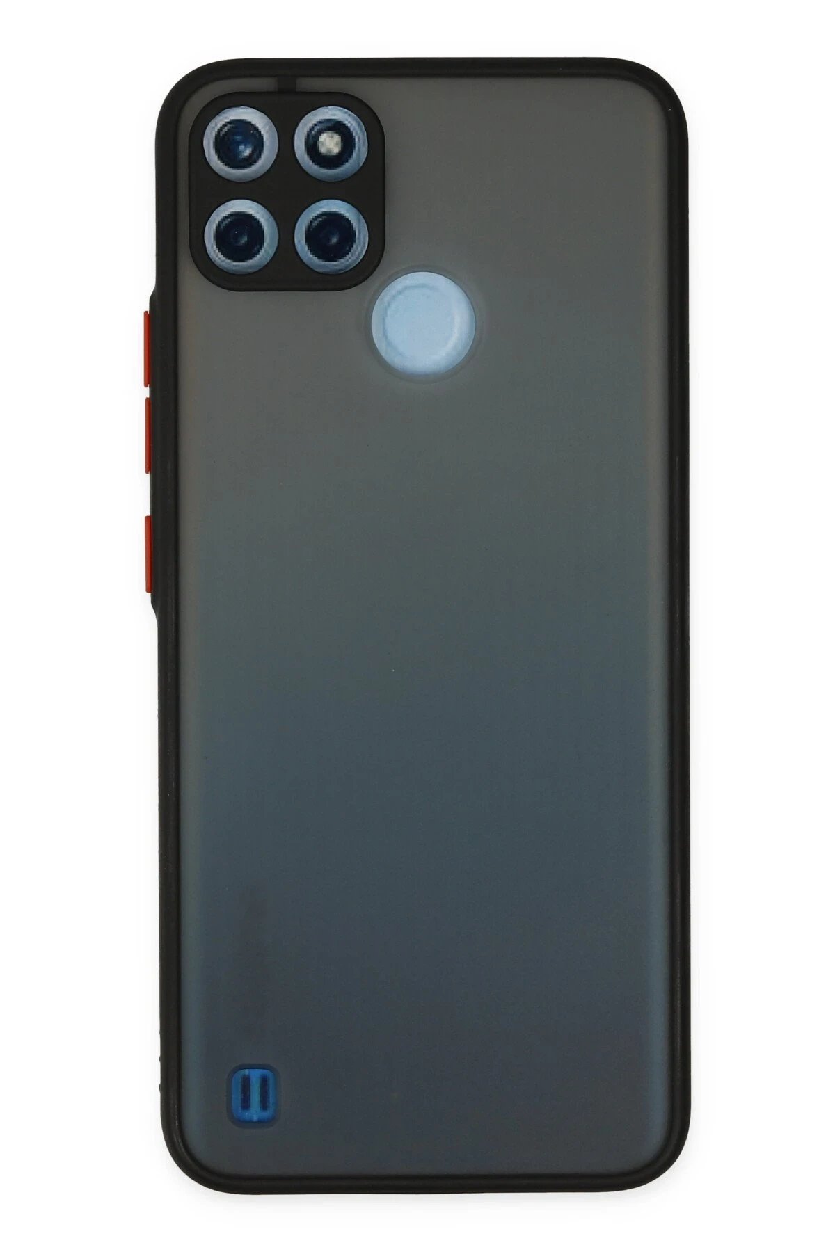 Realme C21Y Kılıf Montreal Silikon Kapak - Siyah-(5796)