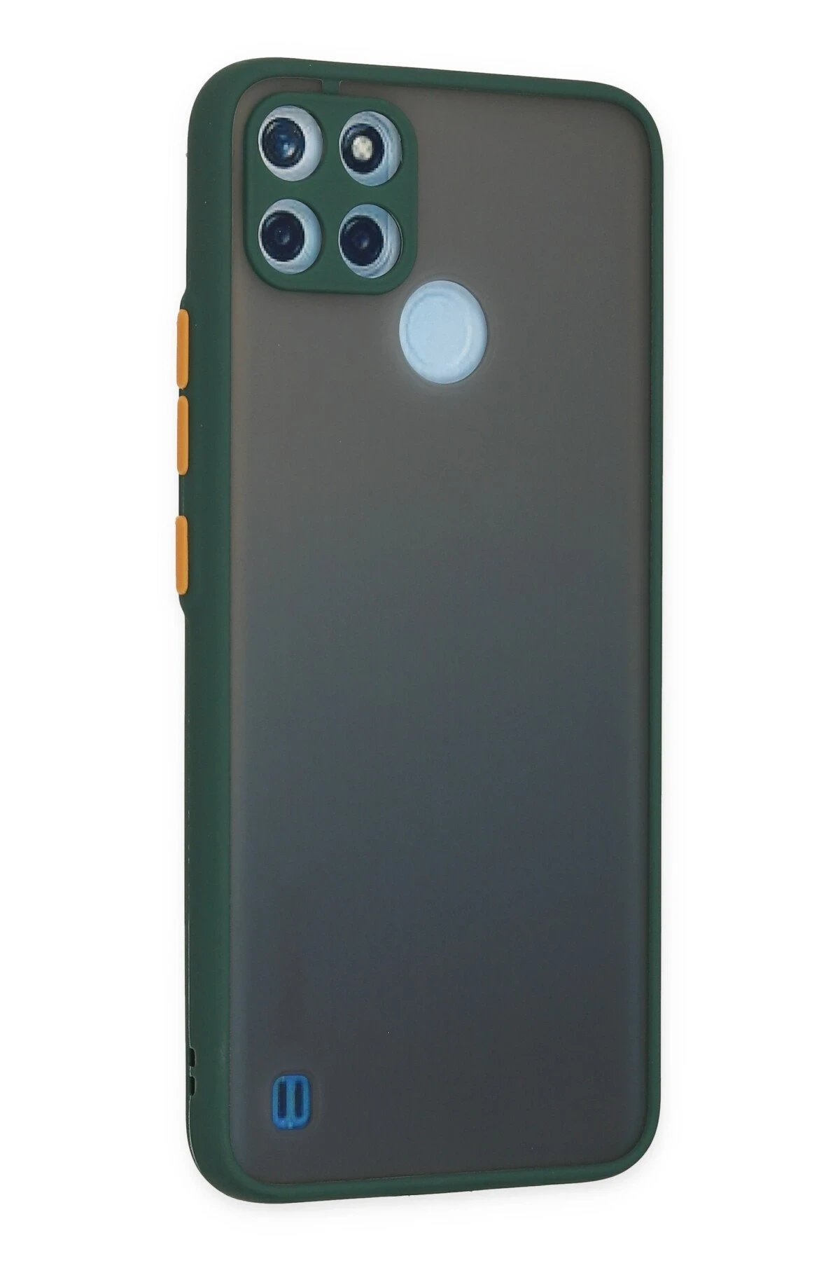 Realme C21Y Kılıf Montreal Silikon Kapak - Yeşil-(5796) - Görsel 3