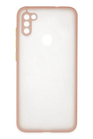 Samsung Galaxy A11 Kılıf Montreal Silikon Kapak - Pembe-(5796)