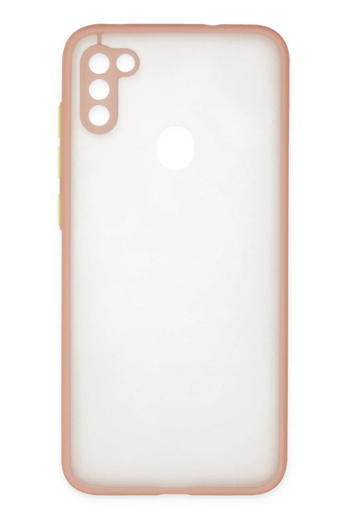 Samsung Galaxy A11 Kılıf Montreal Silikon Kapak - Pembe-(5796)