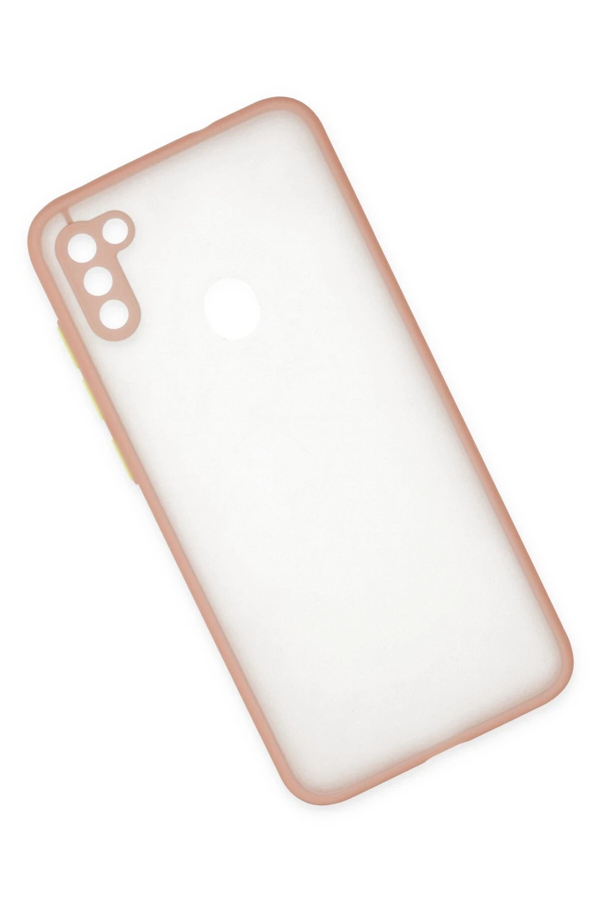 Samsung Galaxy A11 Kılıf Montreal Silikon Kapak - Pembe-(5796) - Görsel 2