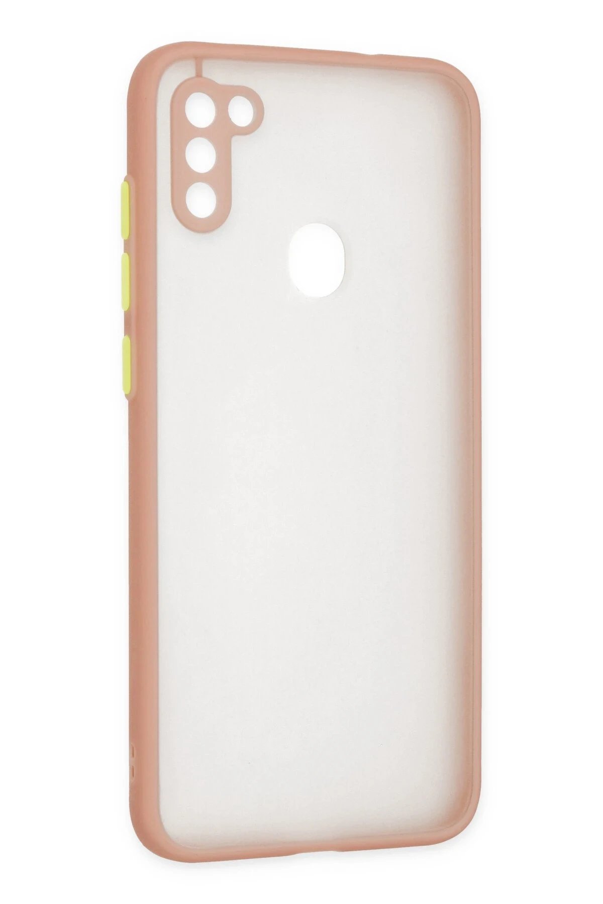 Samsung Galaxy A11 Kılıf Montreal Silikon Kapak - Pembe-(5796) - Görsel 3