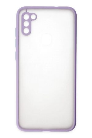 Samsung Galaxy A11 Kılıf Montreal Silikon Kapak - Mor-(5796)