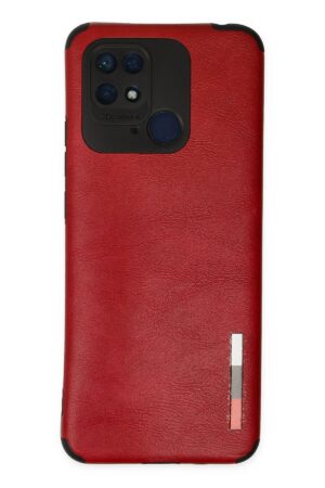 Xiaomi Redmi 10C Kılıf Loop Deri Silikon - Kırmızı-(5796)