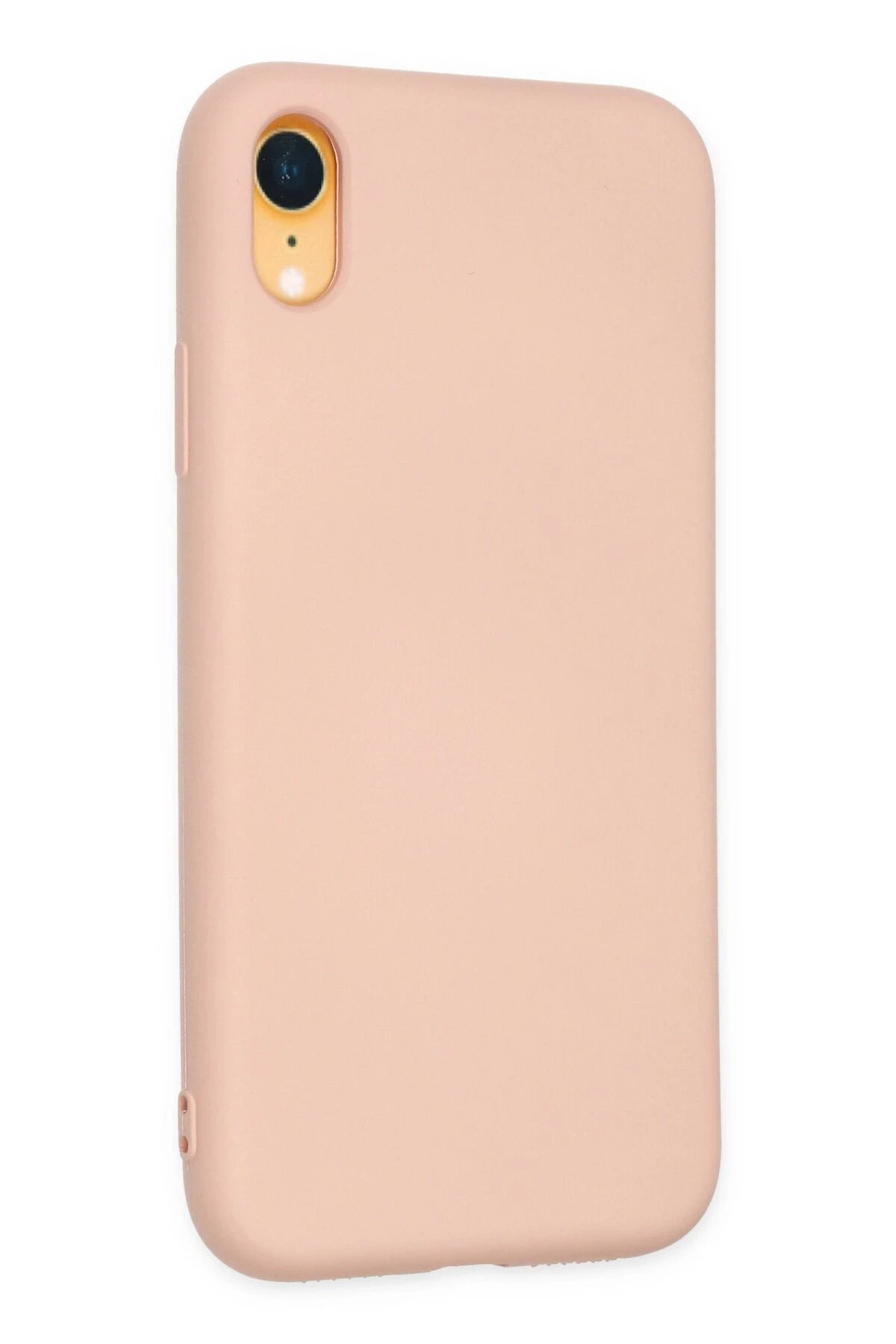 iPhone XR Kılıf Nano içi Kadife Silikon - Pudra-(5796) - Görsel 2