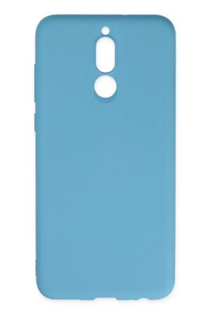 Huawei Mate 10 Lite Kılıf Nano içi Kadife Silikon - Mavi-(5796)