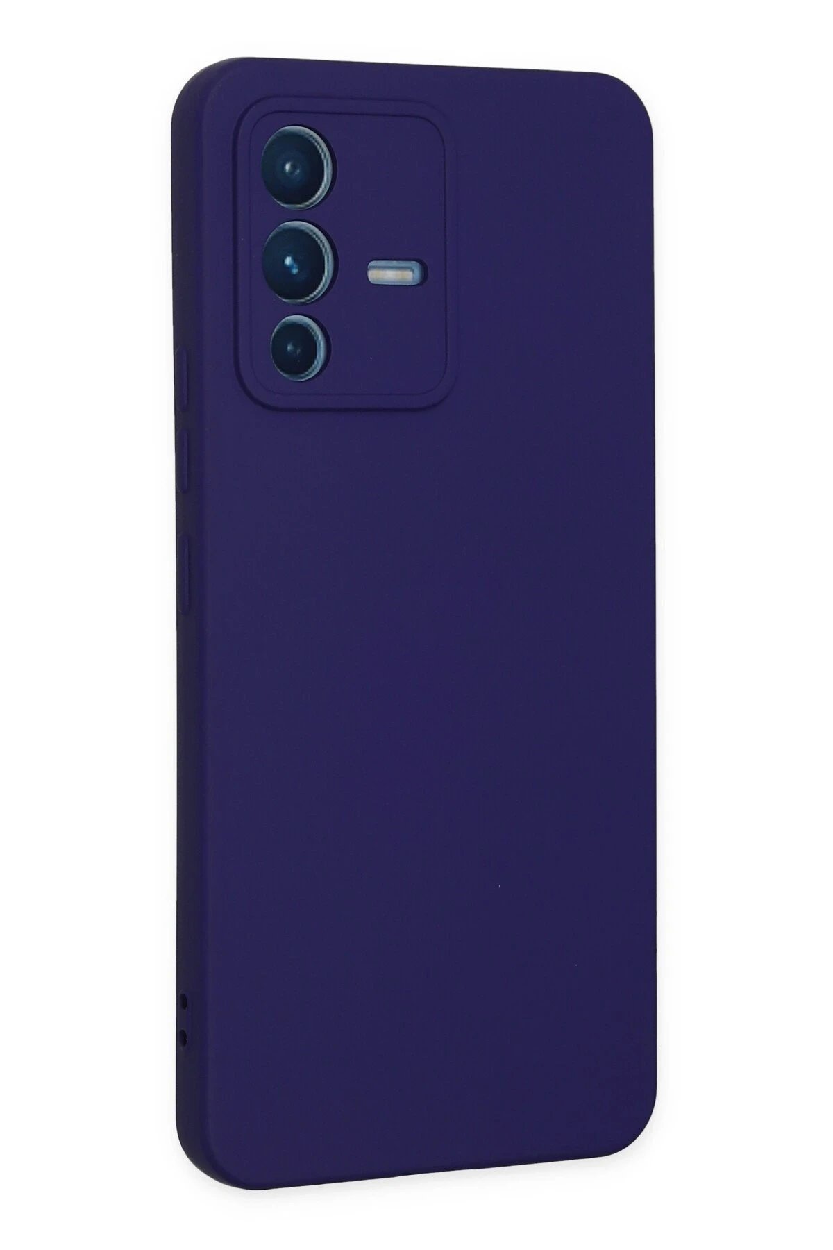 Vivo V23 5G Kılıf Nano içi Kadife Silikon - Mor-(5796) - Görsel 3