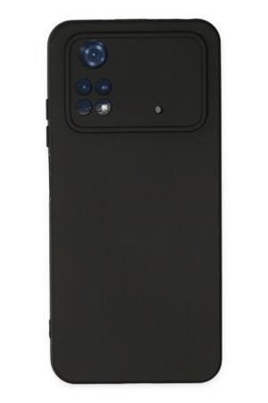 Xiaomi Poco M4 Pro 4G Kılıf Nano içi Kadife Silikon - Siyah-(5796)