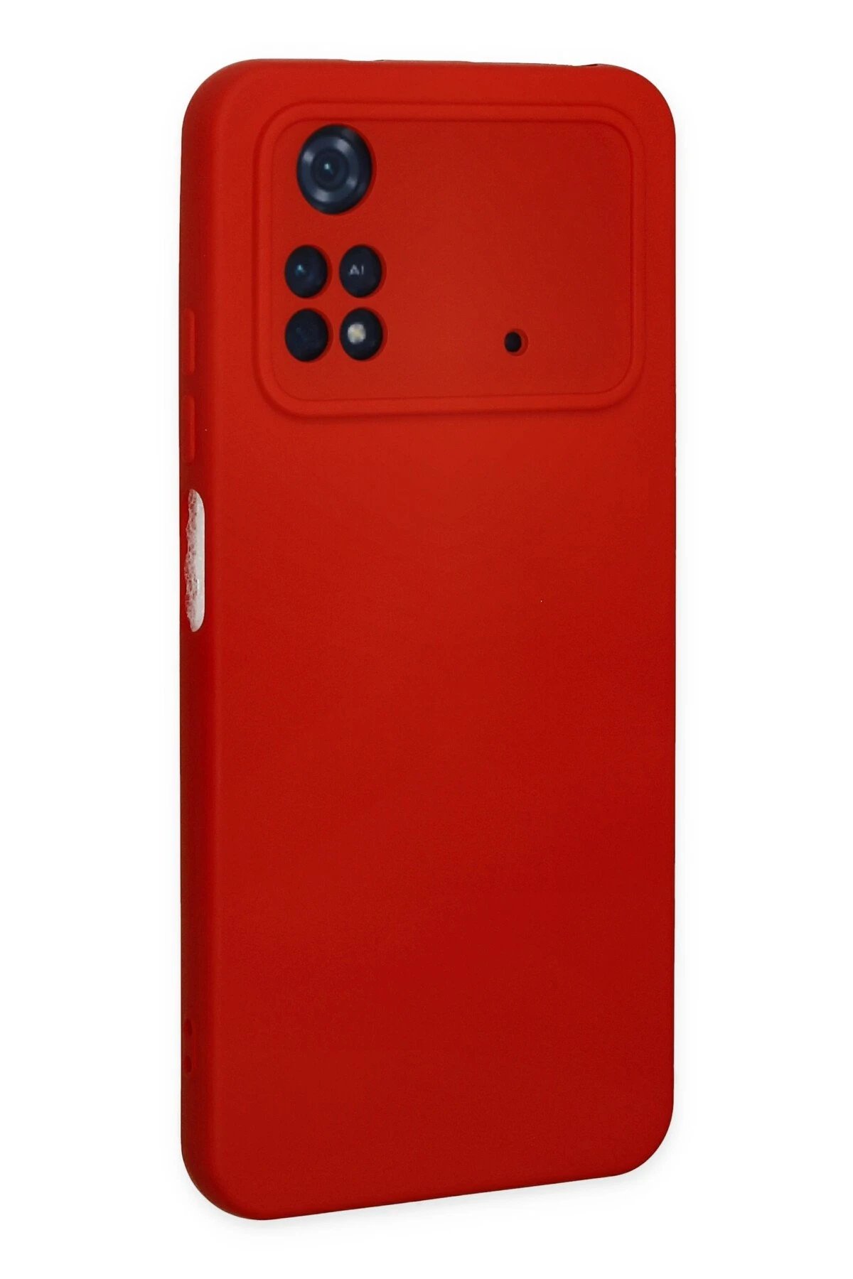 Xiaomi Poco M4 Pro 4G Kılıf Nano içi Kadife Silikon - Kırmızı-(5796) - Görsel 3