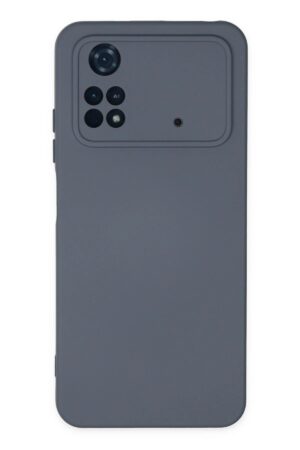 Xiaomi Poco M4 Pro 4G Kılıf Nano içi Kadife Silikon - Gri-(5796)