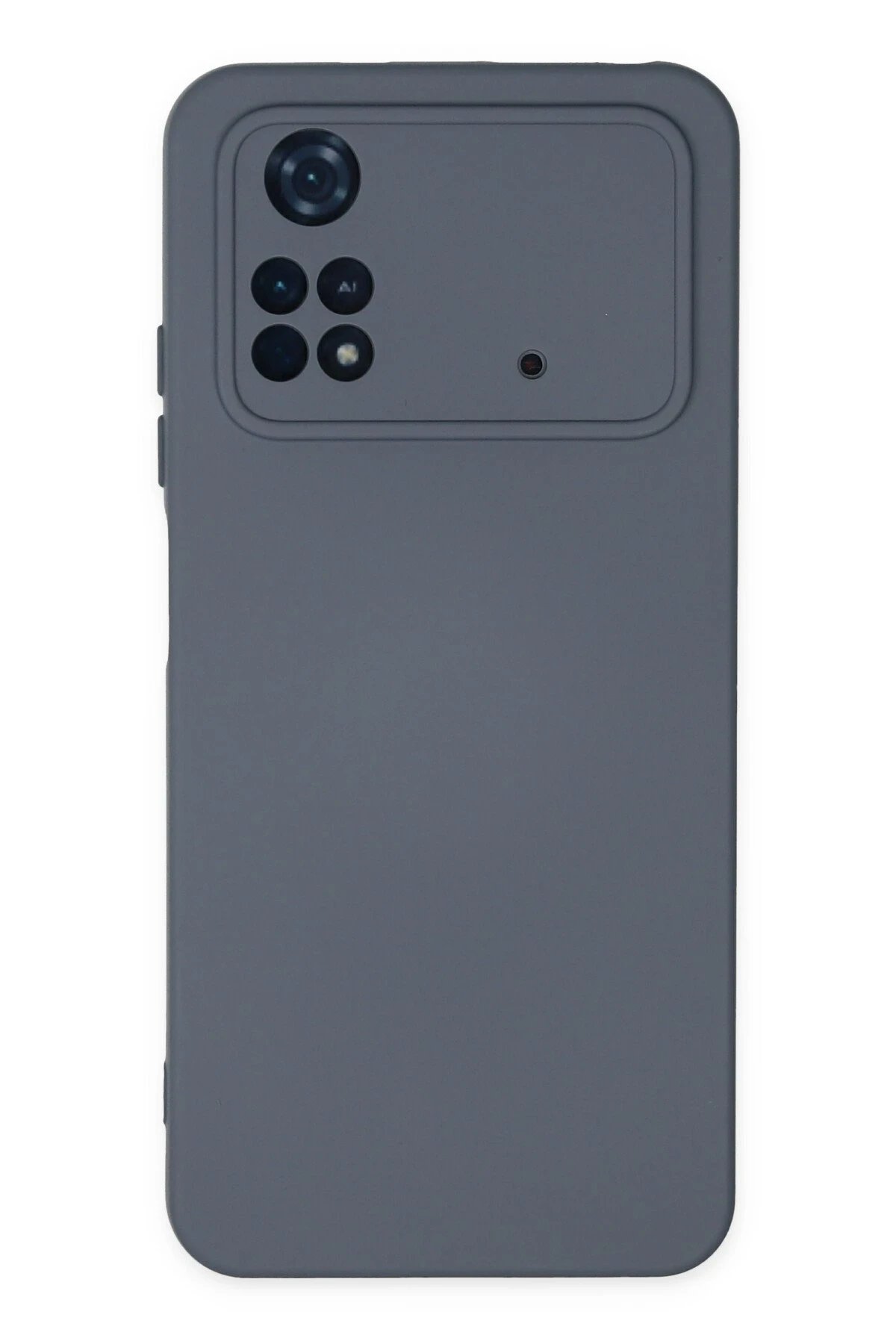 Xiaomi Poco M4 Pro 4G Kılıf Nano içi Kadife Silikon - Gri-(5796)