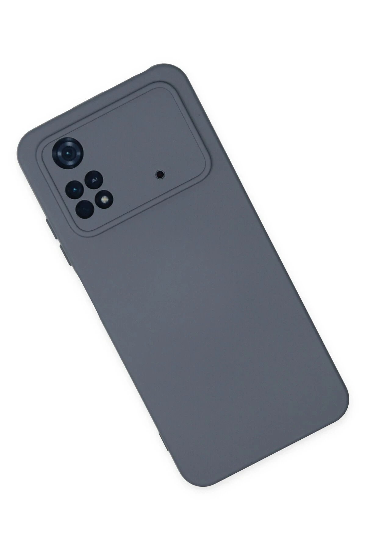 Xiaomi Poco M4 Pro 4G Kılıf Nano içi Kadife Silikon - Gri-(5796) - Görsel 2