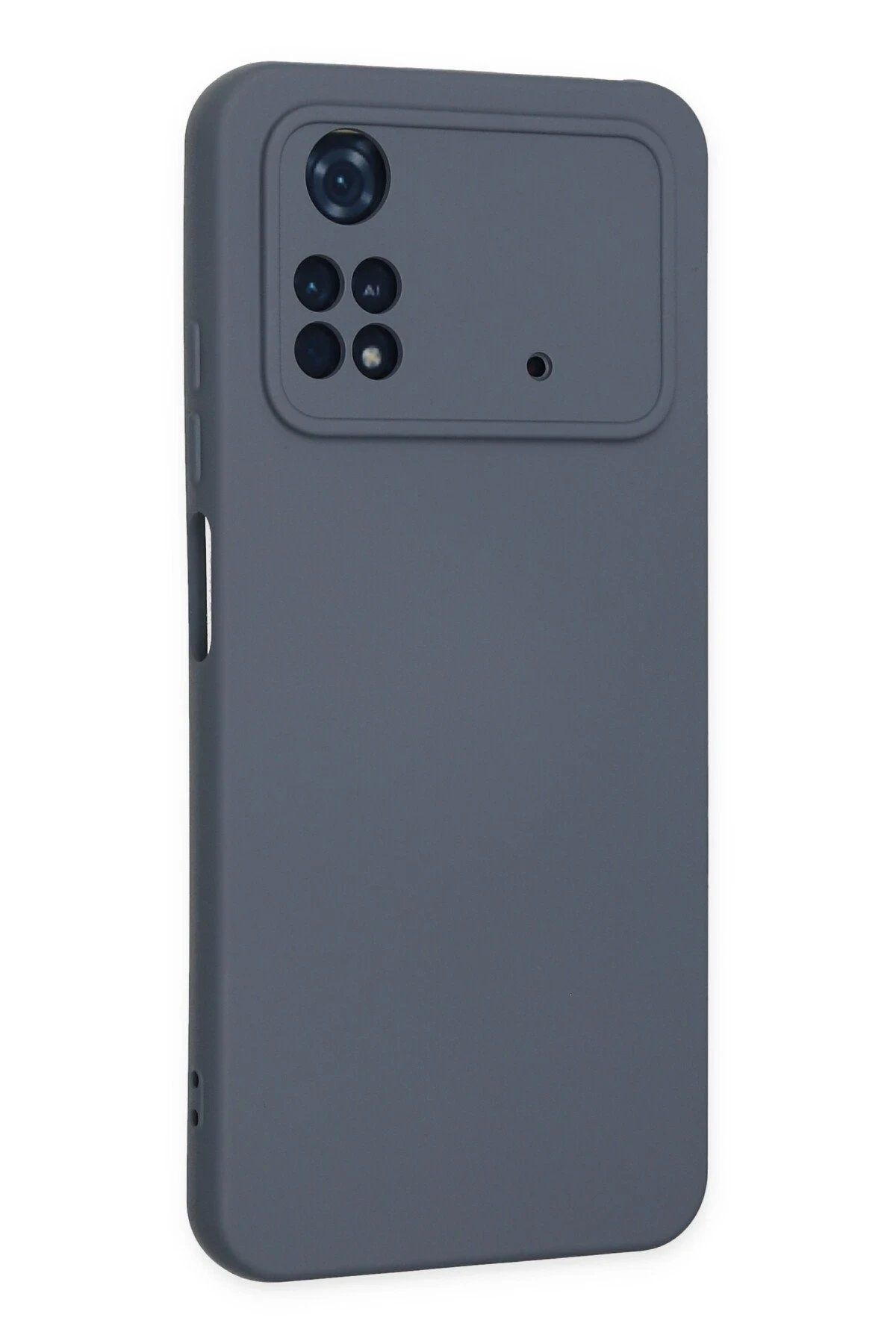 Xiaomi Poco M4 Pro 4G Kılıf Nano içi Kadife Silikon - Gri-(5796) - Görsel 3