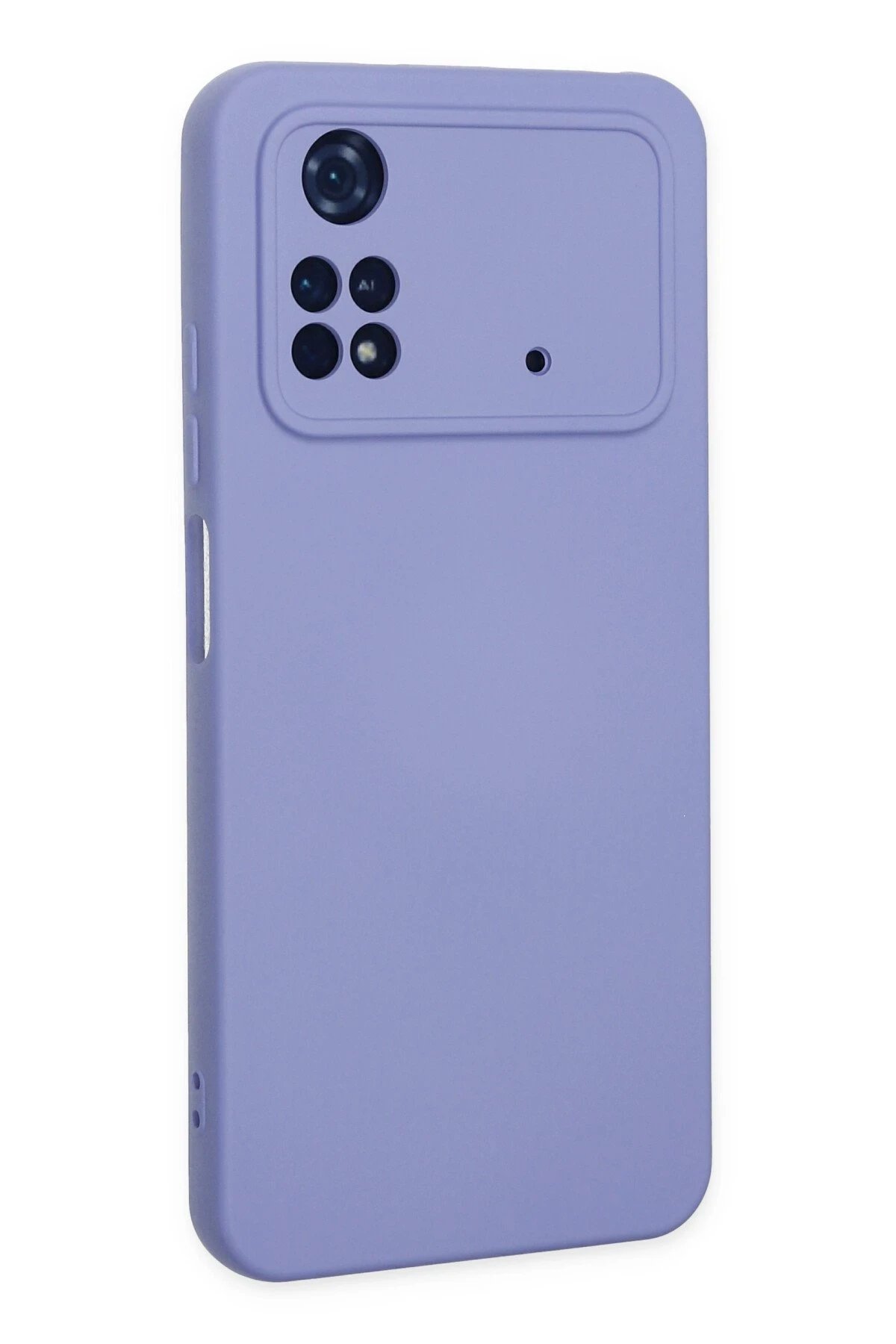 Xiaomi Poco M4 Pro 4G Kılıf Nano içi Kadife Silikon - Lila-(5796) - Görsel 3