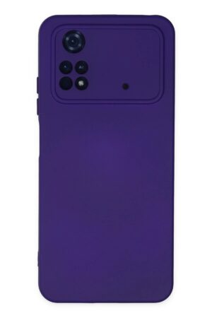 Xiaomi Poco M4 Pro 4G Kılıf Nano içi Kadife Silikon - Mor-(5796)