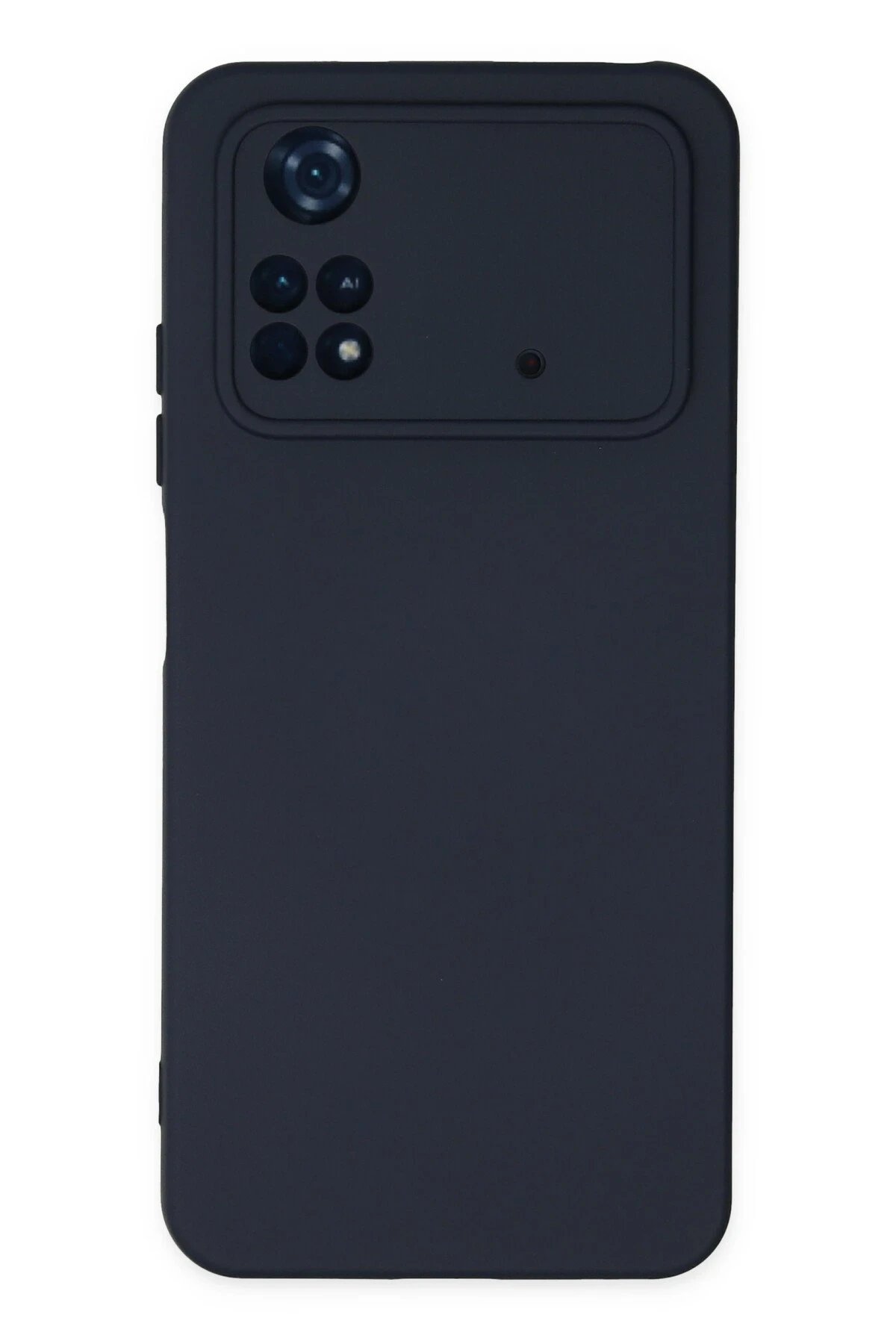 Xiaomi Poco M4 Pro 4G Kılıf Nano içi Kadife Silikon - Lacivert-(5796)