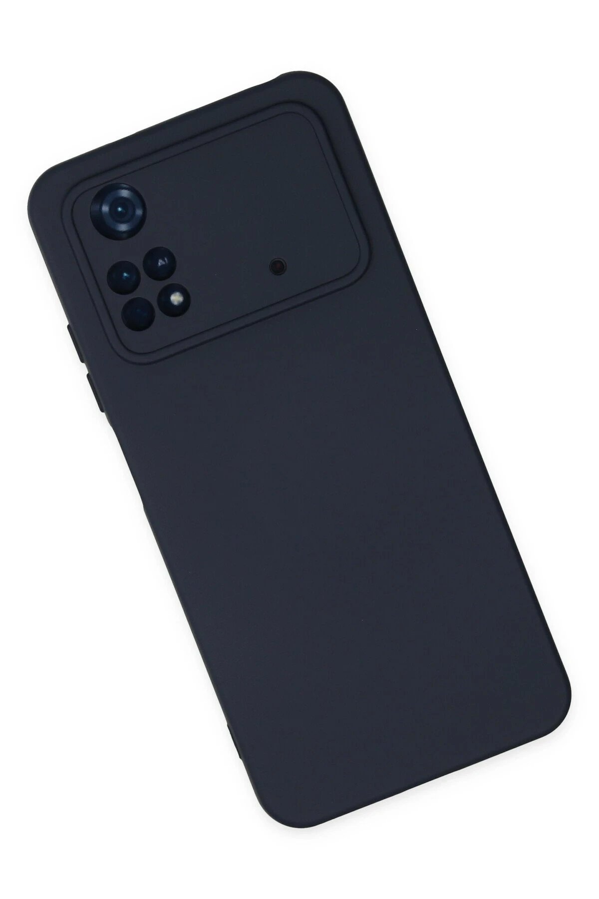 Xiaomi Poco M4 Pro 4G Kılıf Nano içi Kadife Silikon - Lacivert-(5796) - Görsel 2