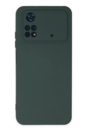 Xiaomi Poco M4 Pro 4G Kılıf Nano içi Kadife Silikon - Koyu Yeşil-(5796)