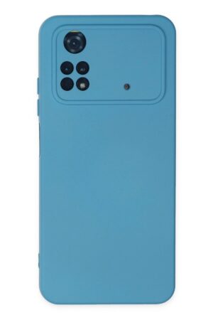 Xiaomi Poco M4 Pro 4G Kılıf Nano içi Kadife Silikon - Mavi-(5796)