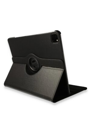iPad Pro 12.9 (2021) Kılıf 360 Tablet Deri Kılıf - Siyah-(5796)