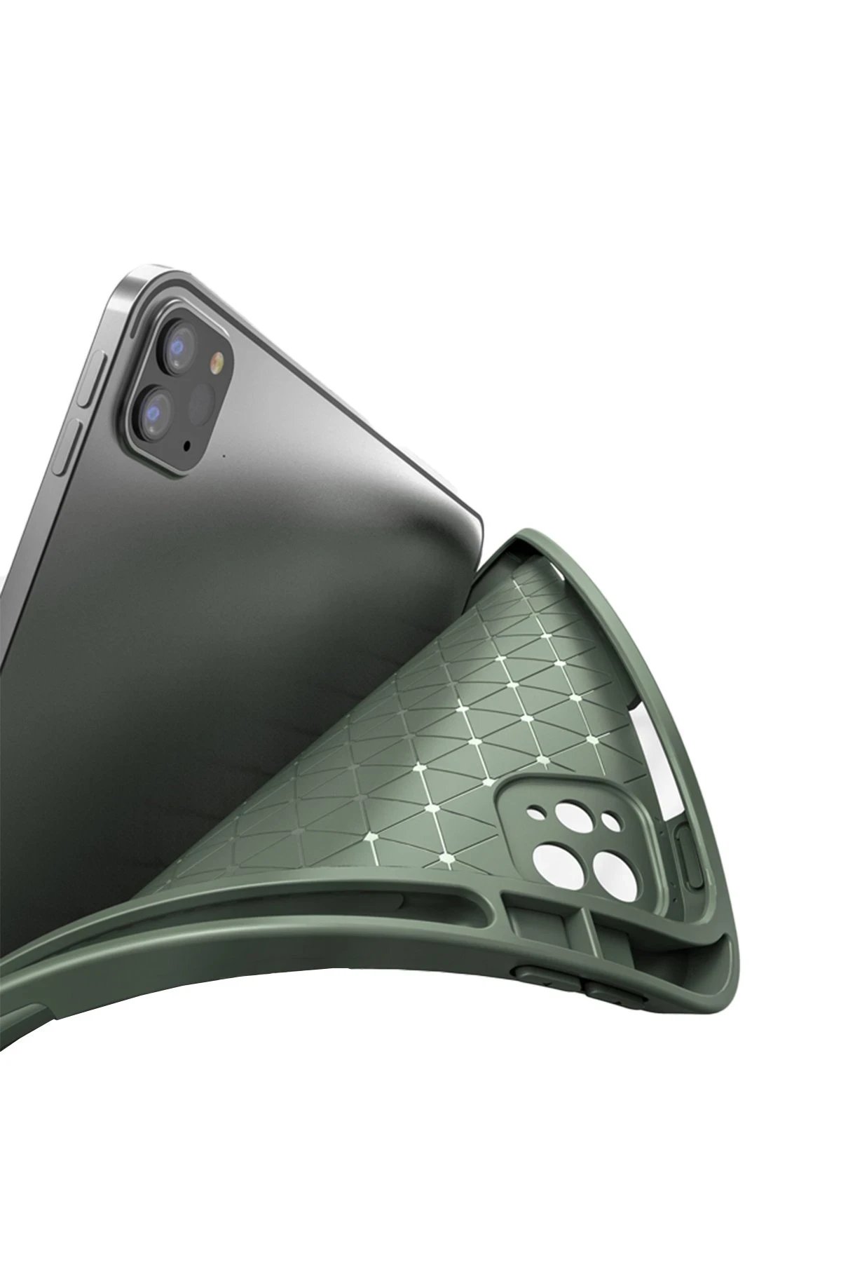 iPad Pro 11 (2020) Kılıf Tablet Focus Silikon - Yeşil-(5796) - Görsel 3