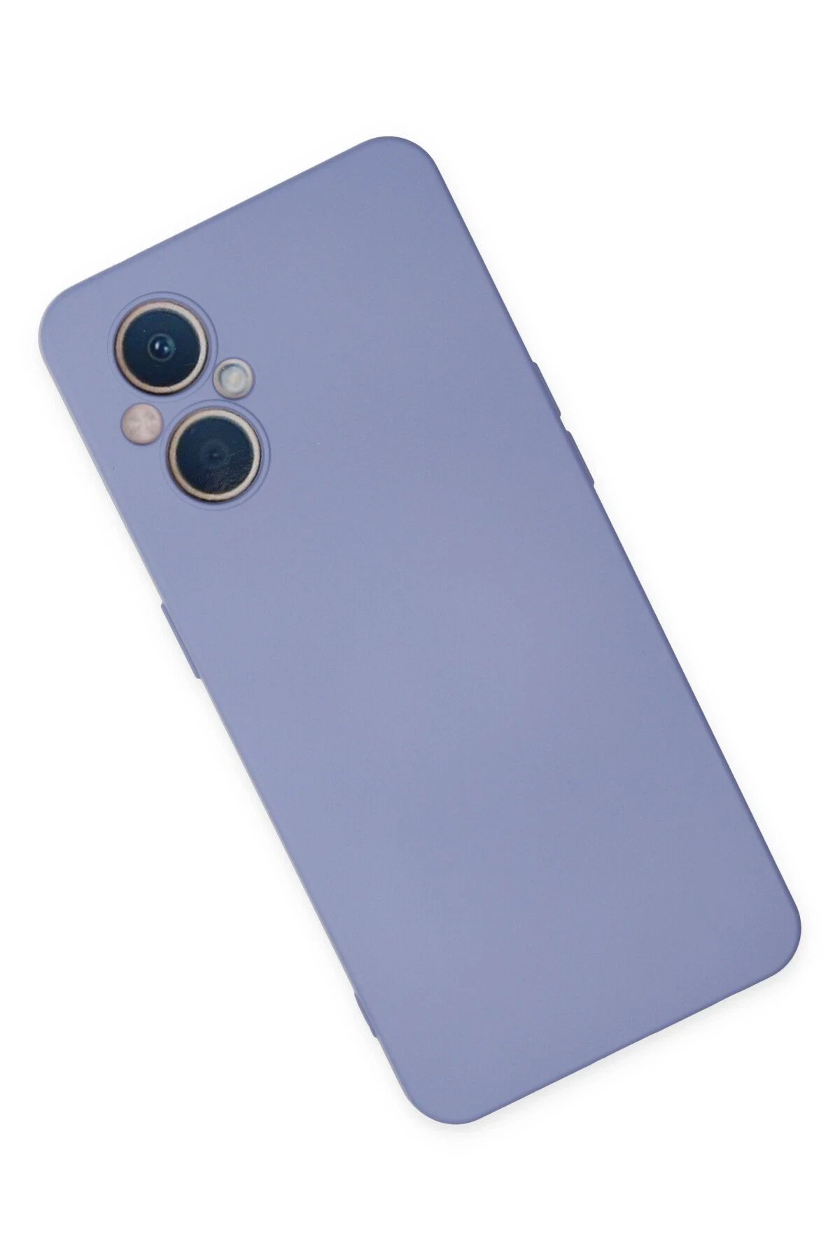 Oppo Reno 7 Lite Kılıf Nano içi Kadife Silikon - Lila-(5796) - Görsel 2