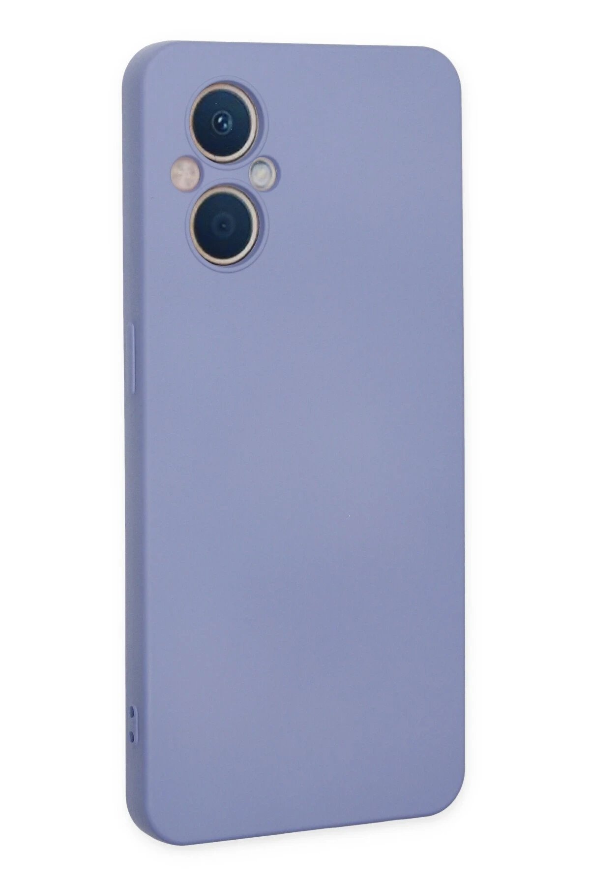 Oppo Reno 7 Lite Kılıf Nano içi Kadife Silikon - Lila-(5796) - Görsel 3