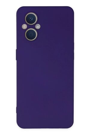 Oppo Reno 7 Lite Kılıf Nano içi Kadife Silikon - Mor-(5796)