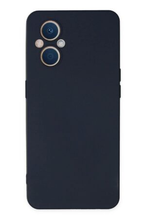 Oppo Reno 7 Lite Kılıf Nano içi Kadife Silikon - Lacivert-(5796)