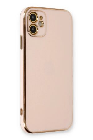 iPhone 11 Kılıf Volet Silikon - Pembe-(5796)
