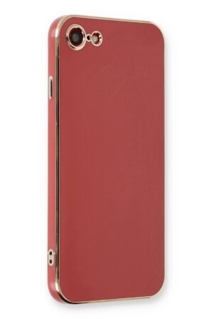 iPhone 7 Kılıf Volet Silikon - Kırmızı-(5796)