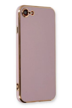 iPhone 7 Kılıf Volet Silikon - Mor-(5796)