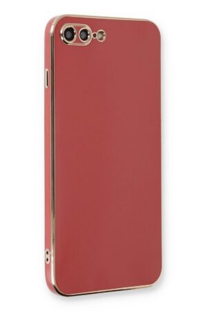 iPhone 7 Plus Kılıf Volet Silikon - Kırmızı-(5796)