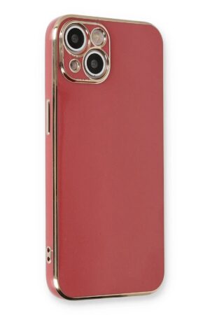 iPhone 13 Kılıf Volet Silikon - Kırmızı-(5796)