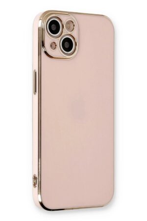 iPhone 13 Kılıf Volet Silikon - Pembe-(5796)