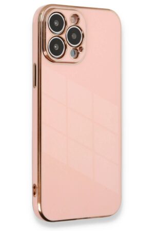 iPhone 13 Pro Kılıf Volet Silikon - Pembe-(5796)