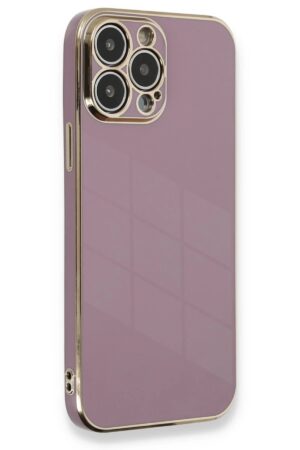 iPhone 13 Pro Kılıf Volet Silikon - Mor-(5796)