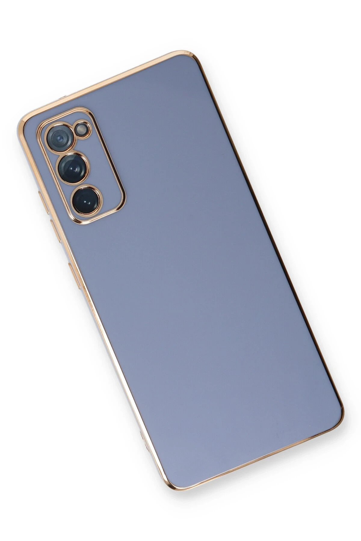 Samsung Galaxy S20 FE Kılıf Volet Silikon - Mavi-(5796) - Görsel 3