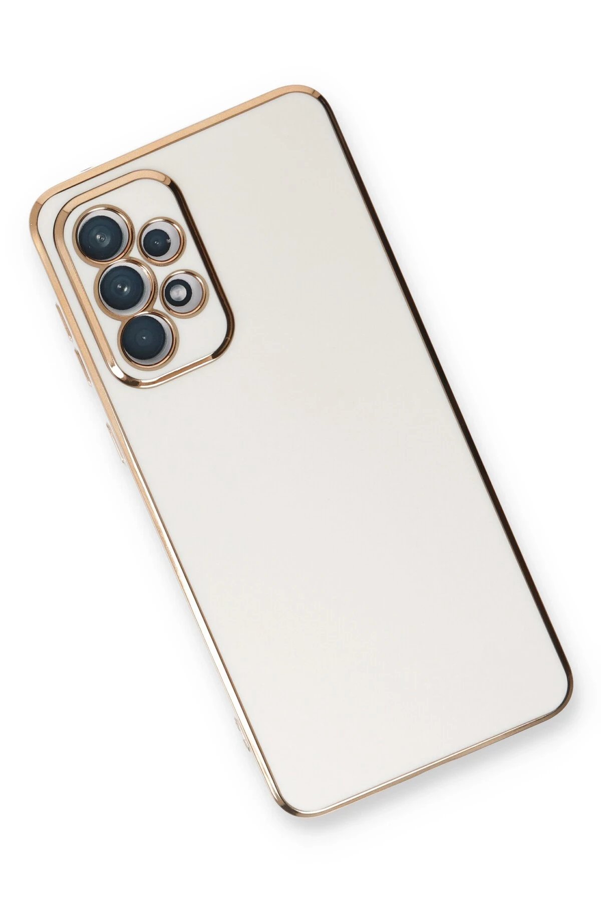 Samsung Galaxy A33 5G Kılıf Volet Silikon - Beyaz-(5796) - Görsel 3