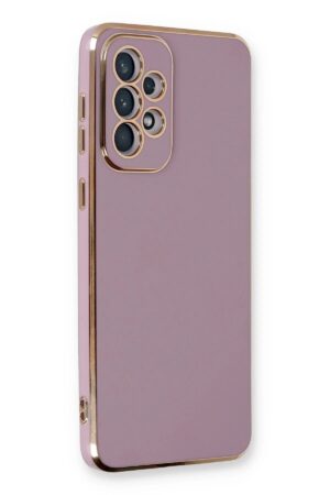Samsung Galaxy A33 5G Kılıf Volet Silikon - Mor-(5796)