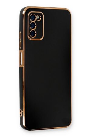 Samsung Galaxy A03S Kılıf Volet Silikon - Siyah-(5796)