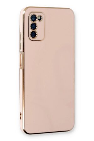 Samsung Galaxy A03S Kılıf Volet Silikon - Pembe-(5796)