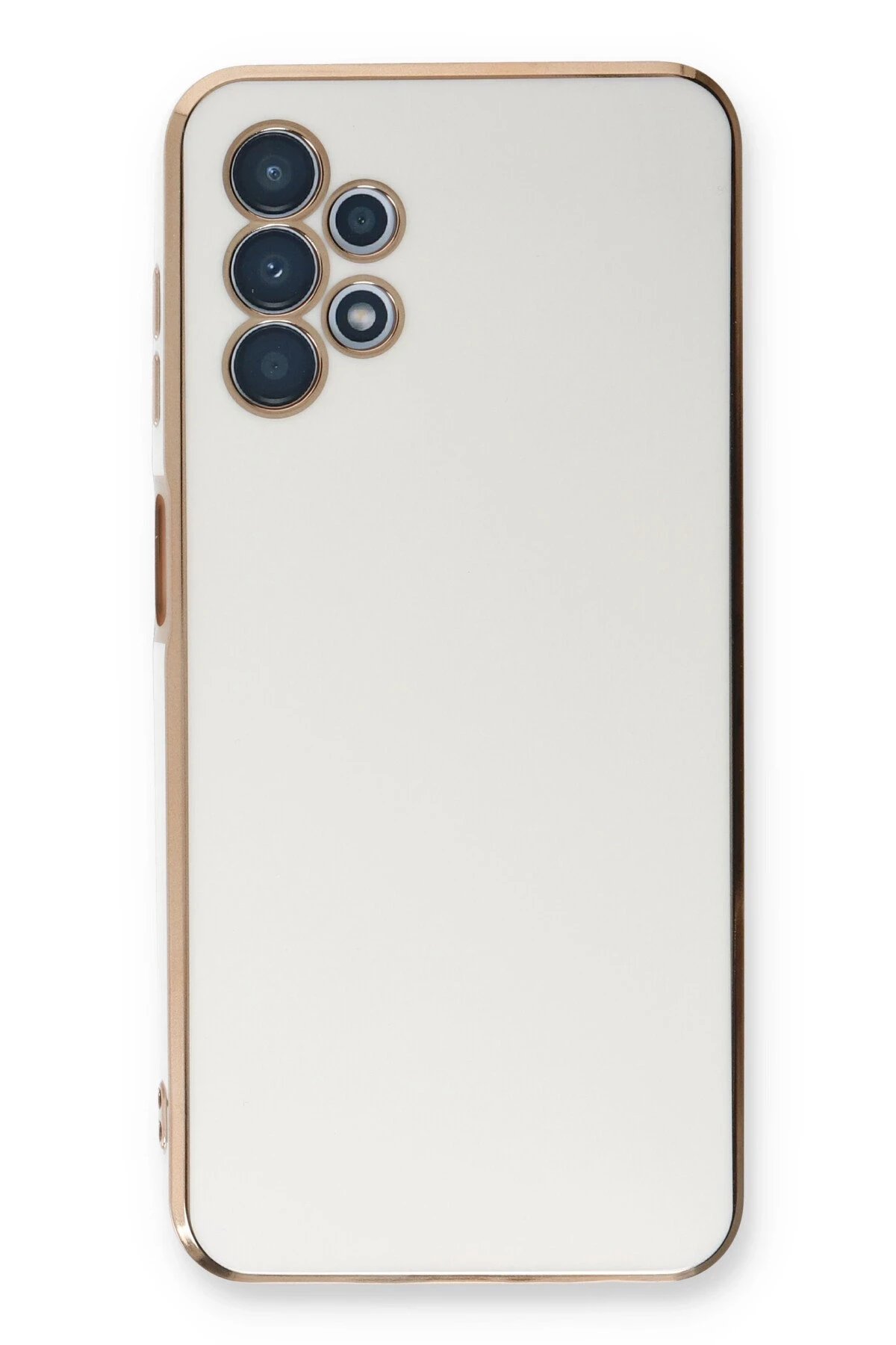 Samsung Galaxy A13 4G Kılıf Volet Silikon - Beyaz-(5796) - Görsel 2