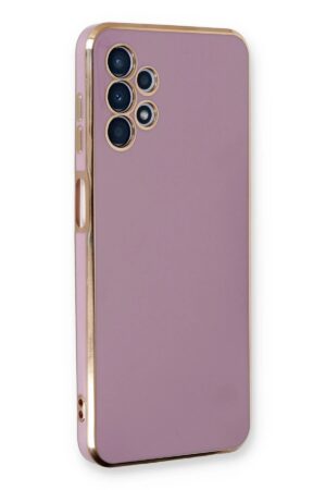 Samsung Galaxy A13 4G Kılıf Volet Silikon - Mor-(5796)