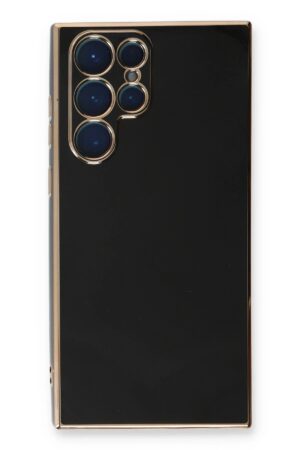 Samsung Galaxy S22 Ultra Kılıf Volet Silikon - Siyah-(5796)