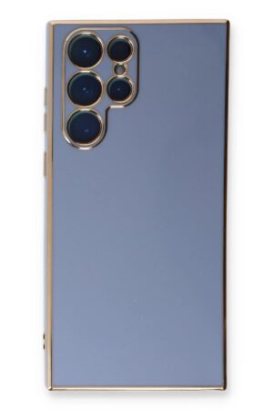 Samsung Galaxy S22 Ultra Kılıf Volet Silikon - Mavi-(5796)