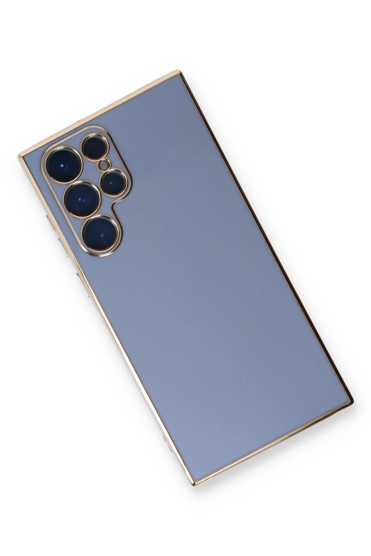 Samsung Galaxy S22 Ultra Kılıf Volet Silikon - Mavi-(5796) - Görsel 2