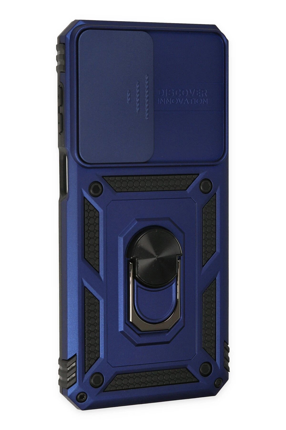 Samsung Galaxy M33 Kılıf Pars Lens Yüzüklü Silikon - Lacivert-(5796) - Görsel 2