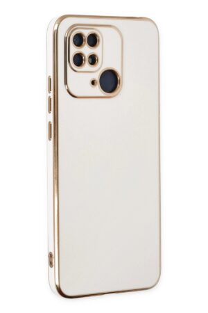 Xiaomi Redmi 10C Kılıf Volet Silikon - Beyaz-(5796)